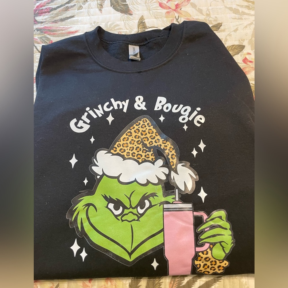 Grinchy & bougie X-Large ladies  Sweatshirt